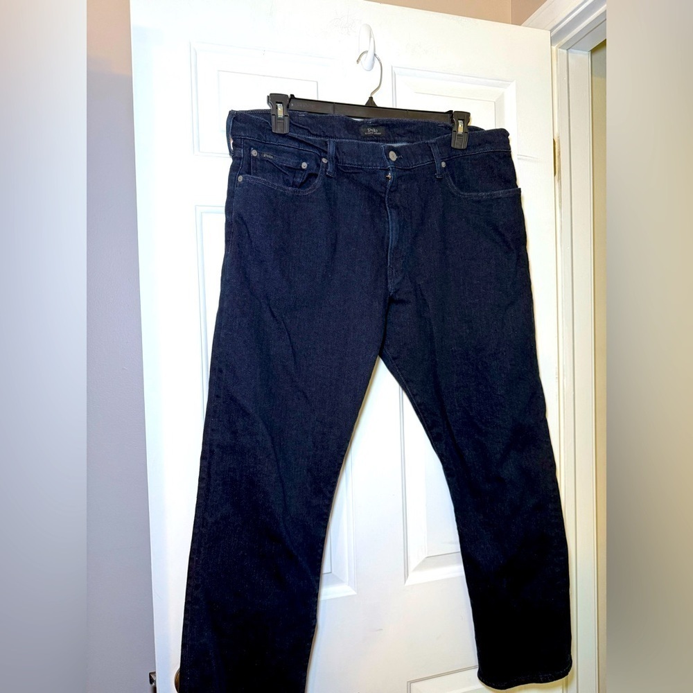 Polo Ralph Lauren Men’s Jeans The Hampton 38X30 Relaxed Straight Dark Wash